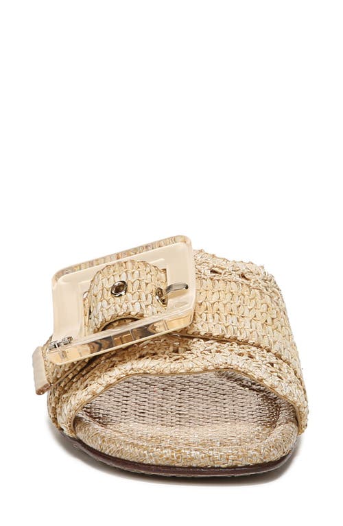 Sam Edelman Bambi Womens Open Toe Slip On Slide Sandals In Natural
