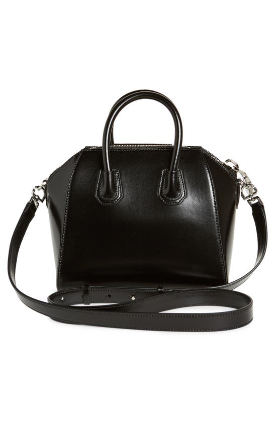 Givenchy Micro Antigona Shoulder Bag In Calf Leather In Black