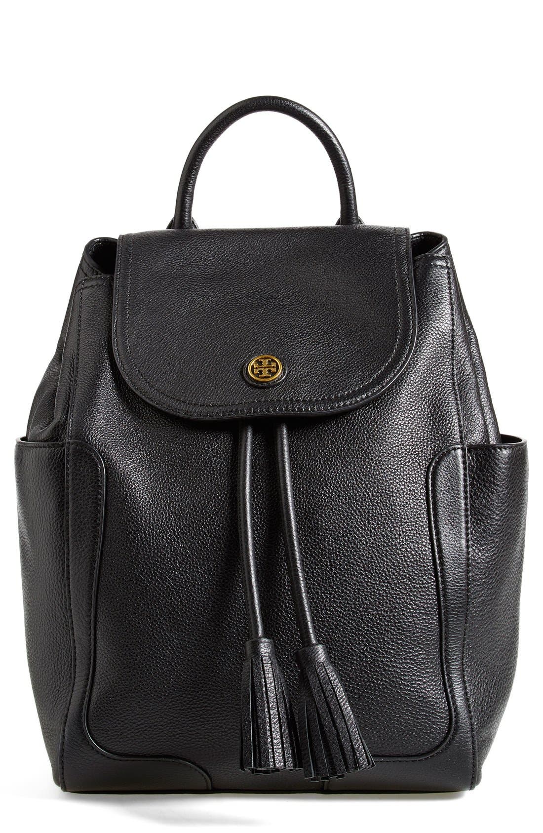 Tory Burch 'Frances' Leather Flap Backpack Nordstrom