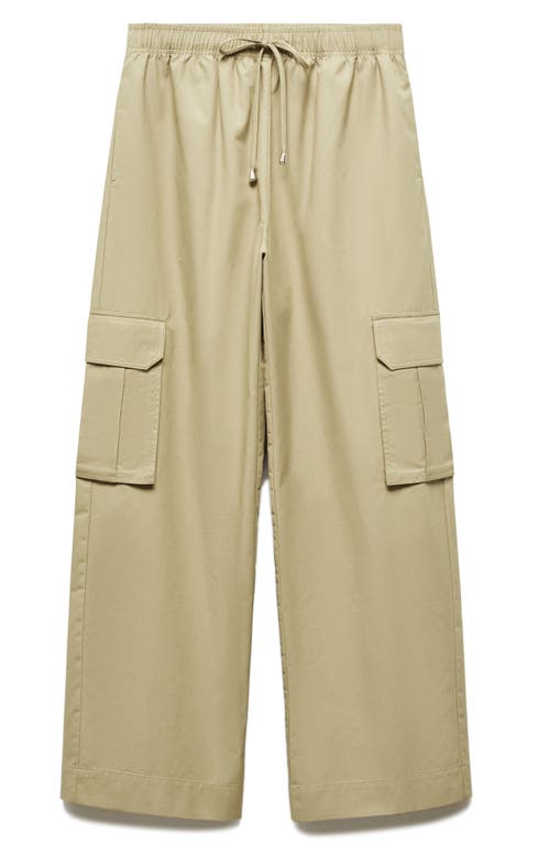 Shop Mango Tortello Cargo Pants In Light Beige