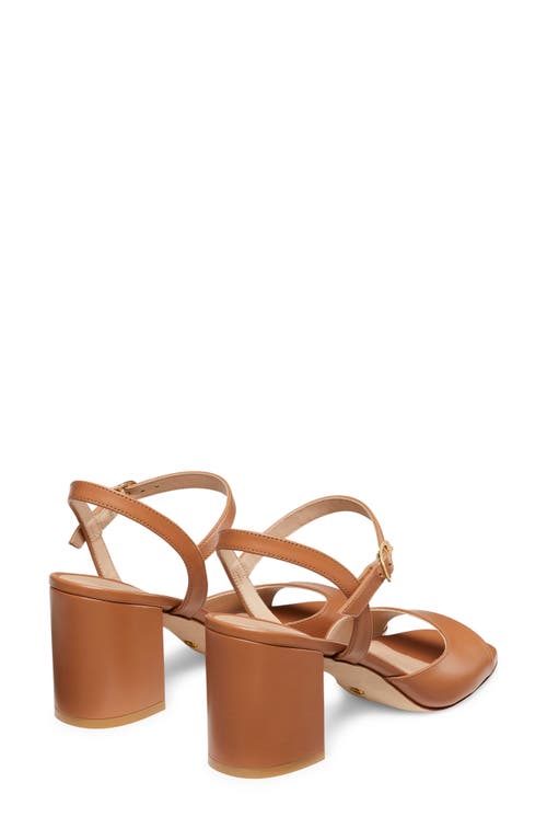 Stuart Weitzman Women's Tia 75 Block Heel Sandals In Tan