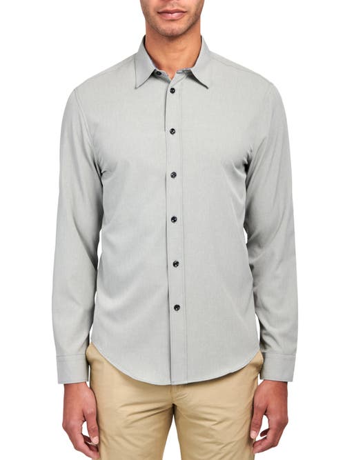 Brooklyn Brigade Solid 4-Way Stretch Performance Shirt in Grey Heather 