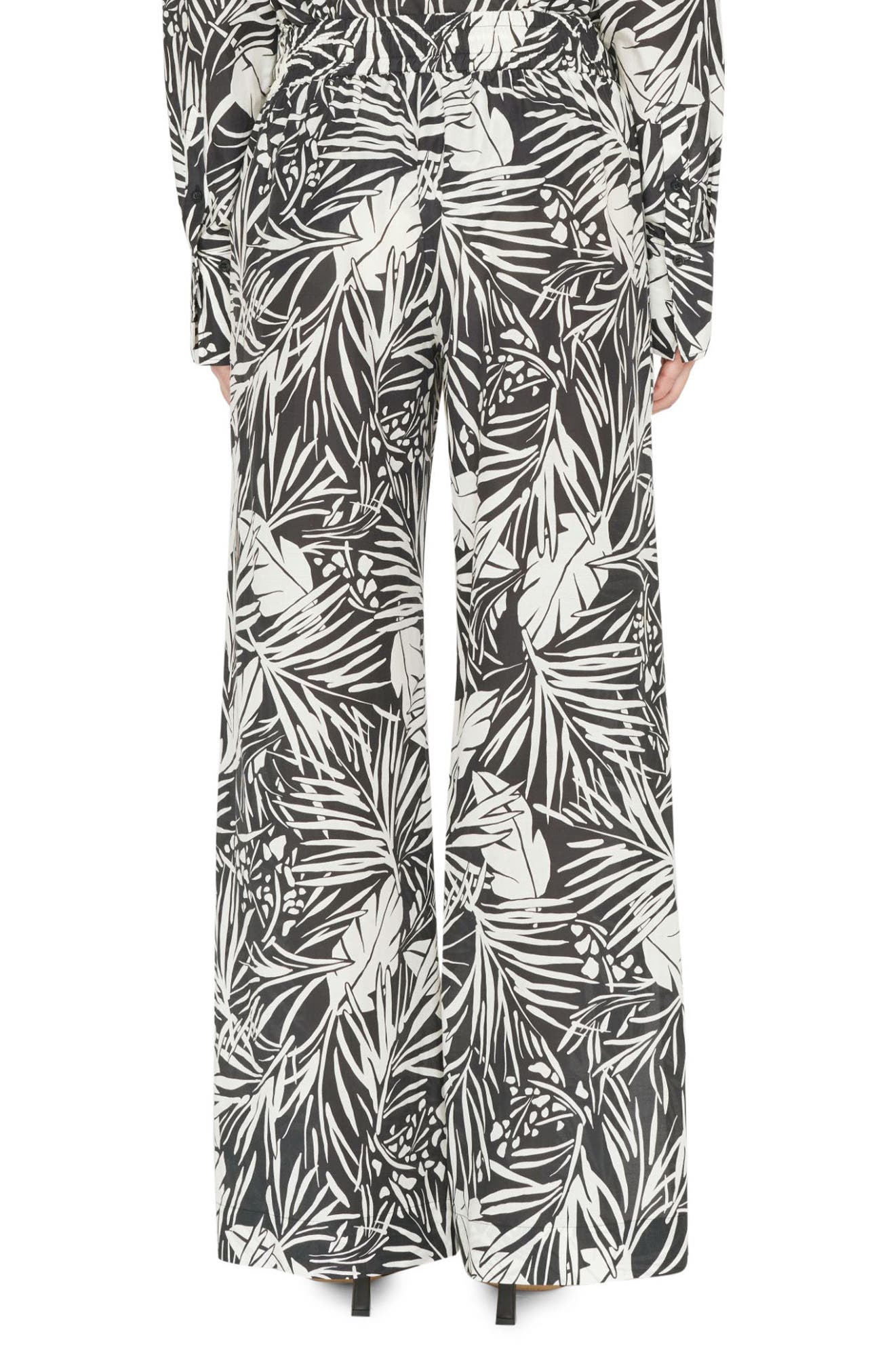 FRAME Cotton & Silk Drawstring Lounge Pants Nordstromrack