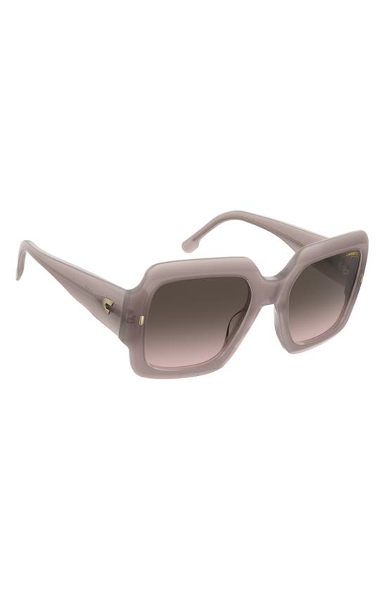 Shop Carrera Eyewear 54mm Gradient Rectangular Sunglasses In Beige/ Brown Gradient