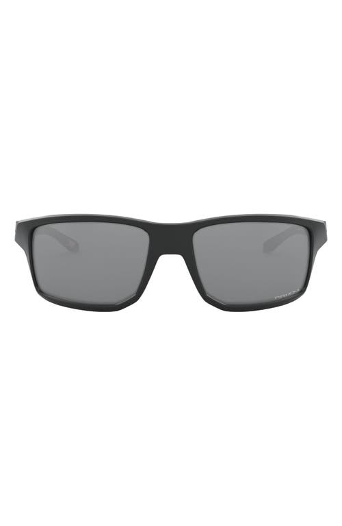 Oakley Gibston 61mm Wrap Sunglasses in Matte Black at Nordstrom