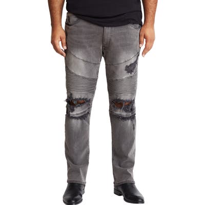 Mvp Collections Straight Leg Destroyed Biker Jeans