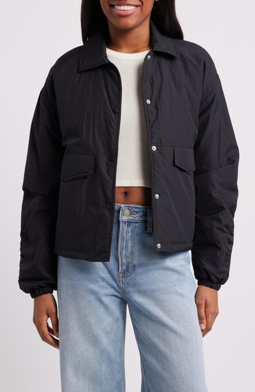 Thread & Supply Nylon Windbreaker in Black 