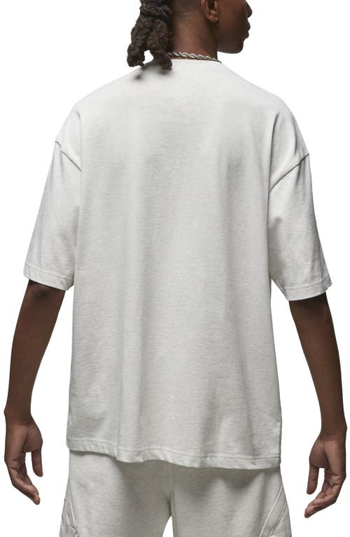 Shop Jordan Flight Essentials Jumpman Oversize T-shirt In Sail/heather