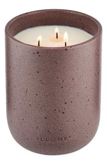 Illume ® Elemental Cypress Lavender Large Patio Ceramic Candle In Purple