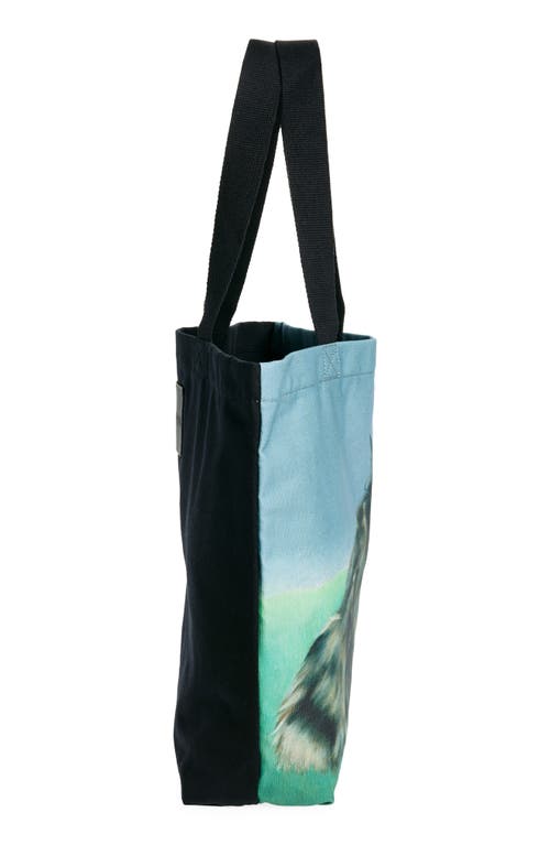 Shop Jw Anderson Cat Canvas Tote In Emerald