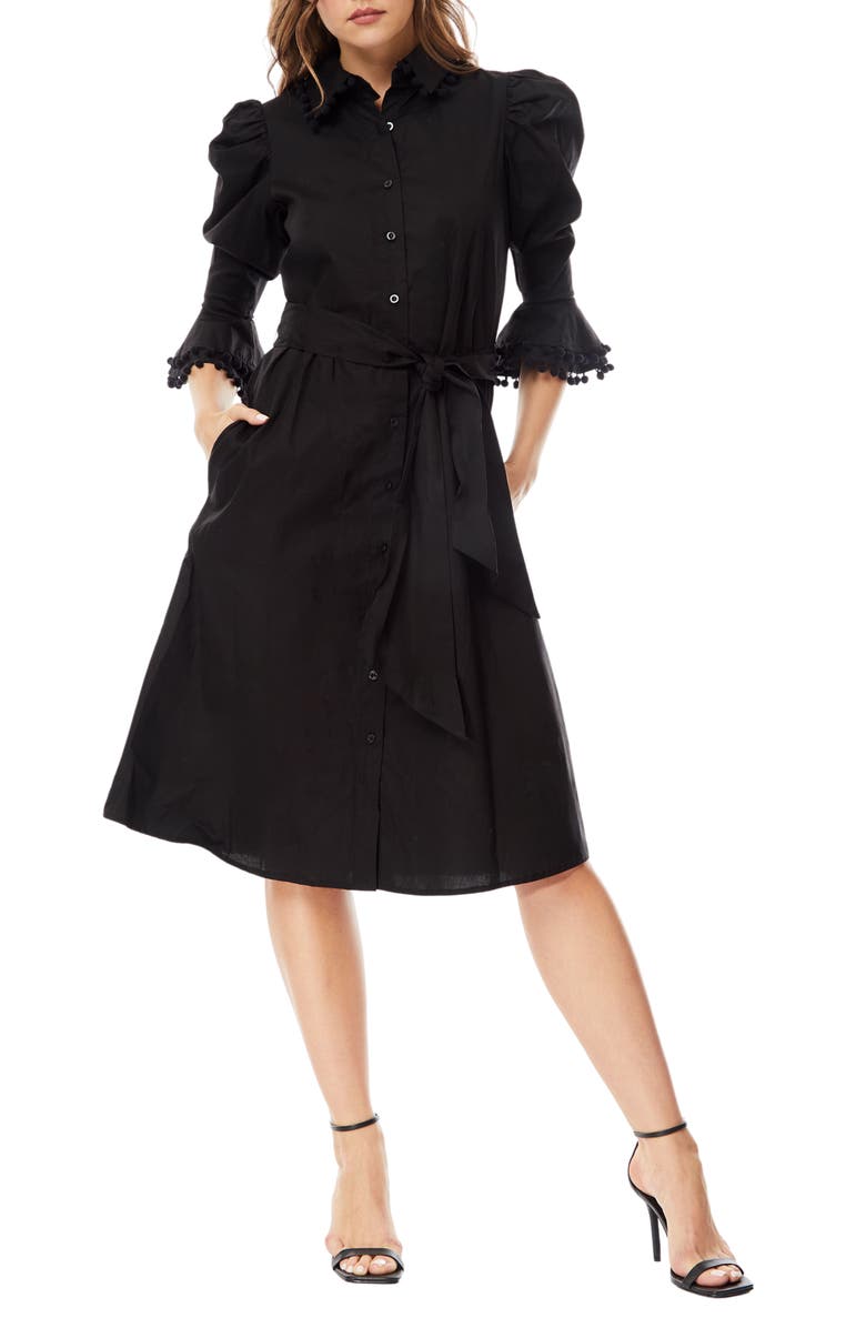 BY DESIGN Lucia Stretch Cotton Poplin Shirtdress | Nordstromrack