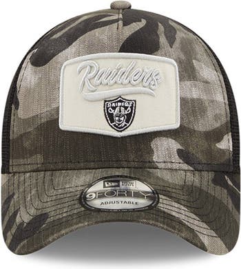 New Era Men's Camo/Black Las Vegas Raiders A-Frame Patch 9FORTY Trucker  Snapback Hat : Sports & Outdoors 