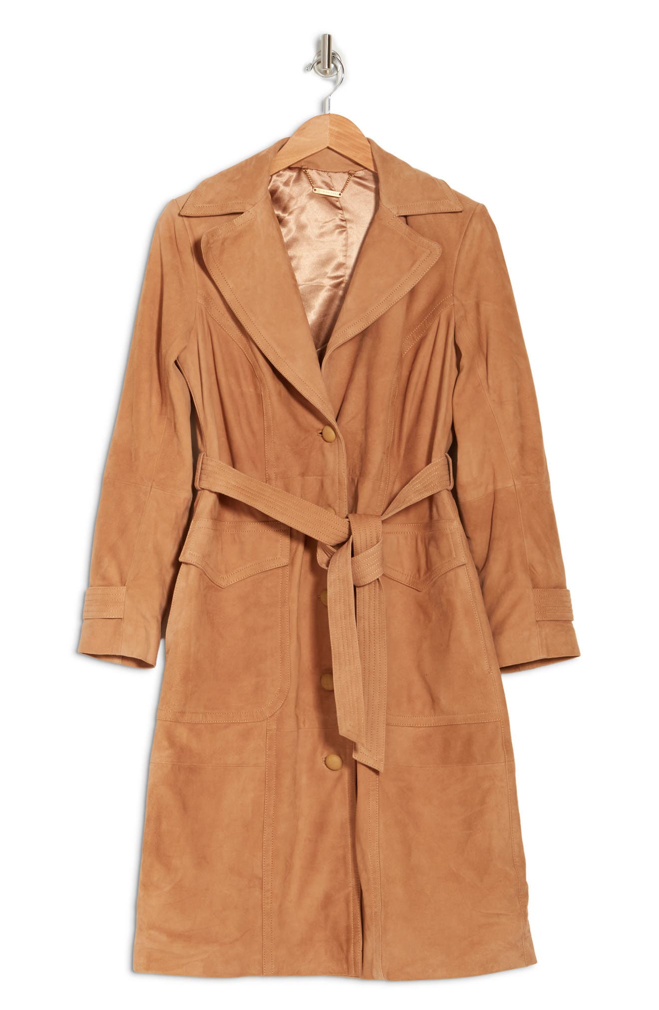 trina turk camel coat