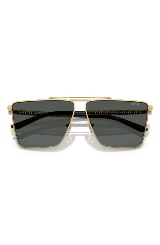 Shop Versace 64mm Oversize Pillow Sunglasses In Gold
