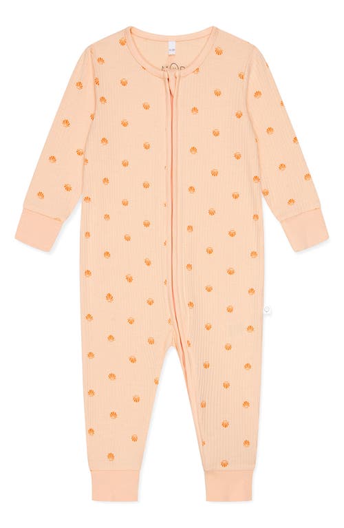 MORI Clever Zip Scallop Print Fitted One-Piece Pajamas at Nordstrom