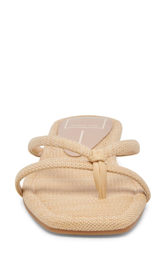 Shop Dolce Vita Lucca Flip Flop In Natural Raffia