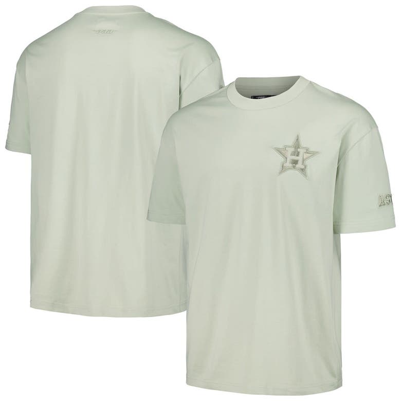 Shop Pro Standard Mint Houston Astros Neutral Cj Dropped Shoulders T-shirt