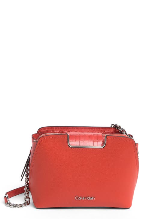 Calvin Klein Finley Crossbody Bag in Red