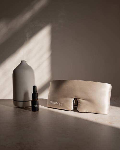 Drowsy Sleep Co . Pipe Dreams Sleep Masks In Dusty Gold