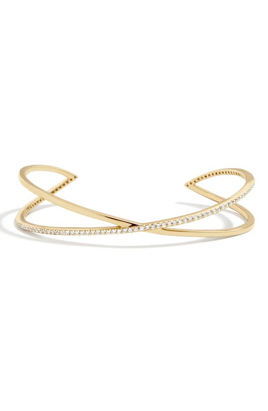 Baublebar Shayla 18k Gold Plate Cubic Zirconia Cuff Bracelet