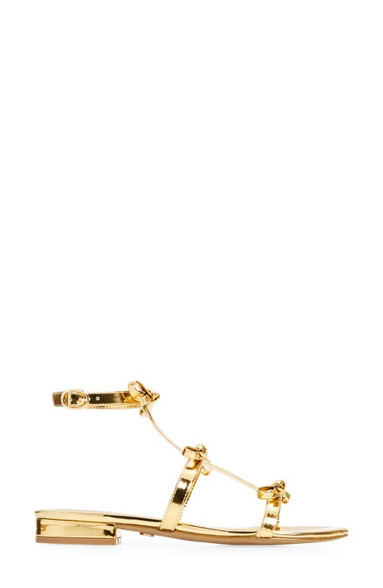 Shop Cecelia New York Anna Strappy Sandal In Dark Gold