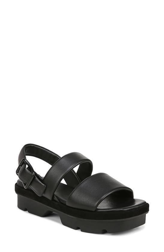 Shop Vince Bowie Lug Sandal In Black