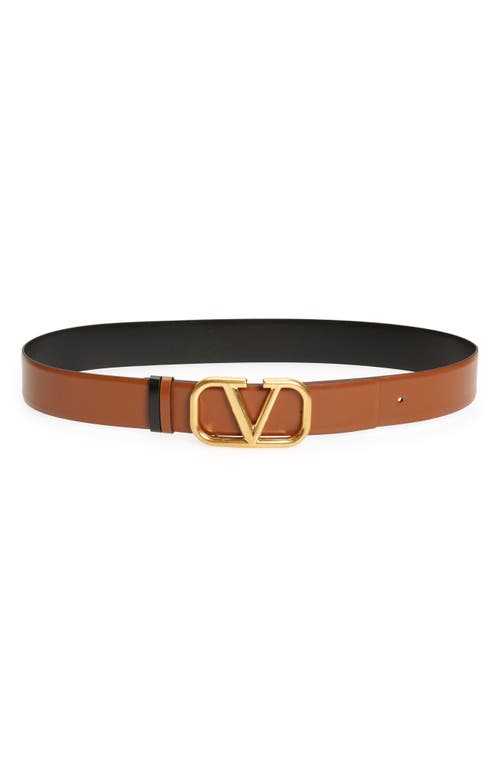 VALENTINO GARAVANI VALENTINO GARAVANI VLOGO BUCKLE REVERSIBLE LEATHER BELT