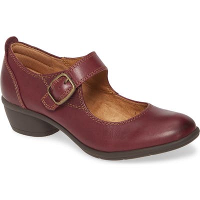 Comfortiva Quanita Mary Jane Pump- Burgundy