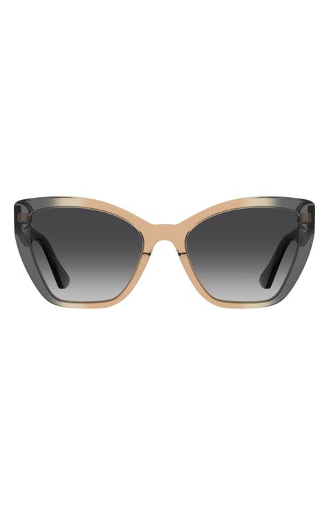55mm Gradient Cat Eye Sunglasses