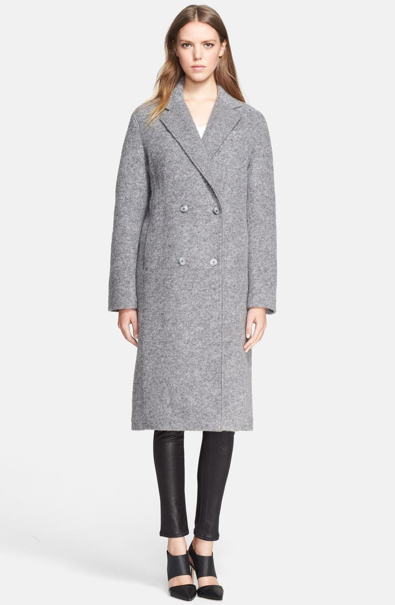 T by Alexander Wang Donegal Felt & Quiled Nylon Reversible Car Coat ...