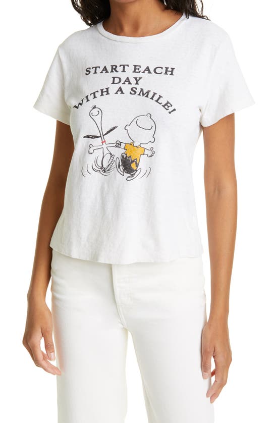 Re/done Denims X PEANUTS SNOOPY CLASSIC GRAPHIC TEE