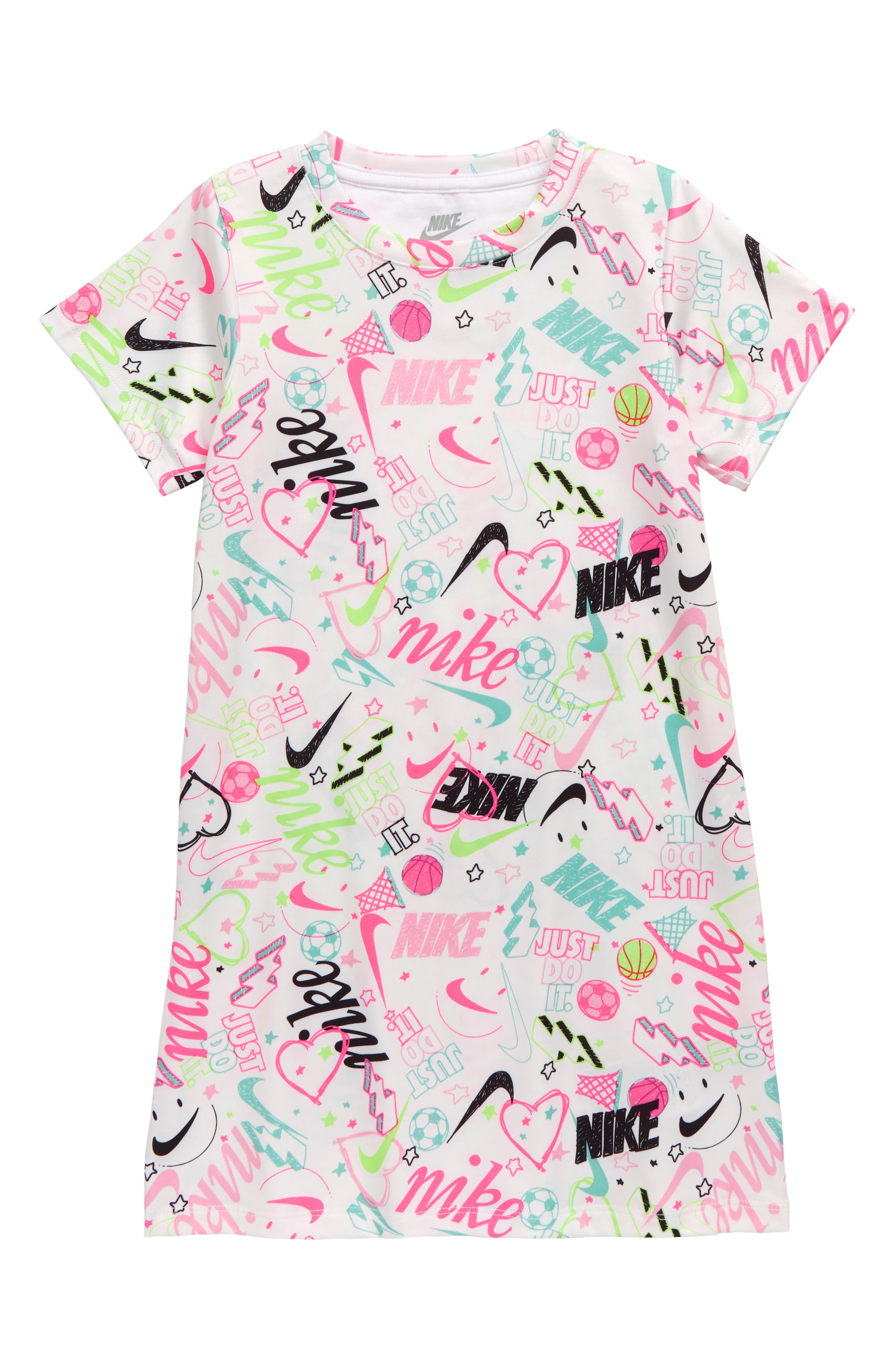 Nike Kids' Scribble Print T-shirt Dress 