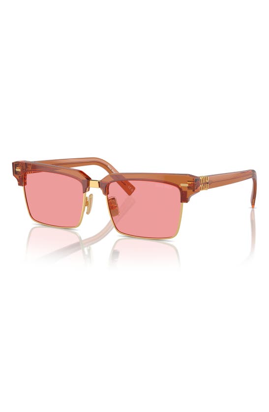 Miu Miu 54mm Square Sunglasses In Pink