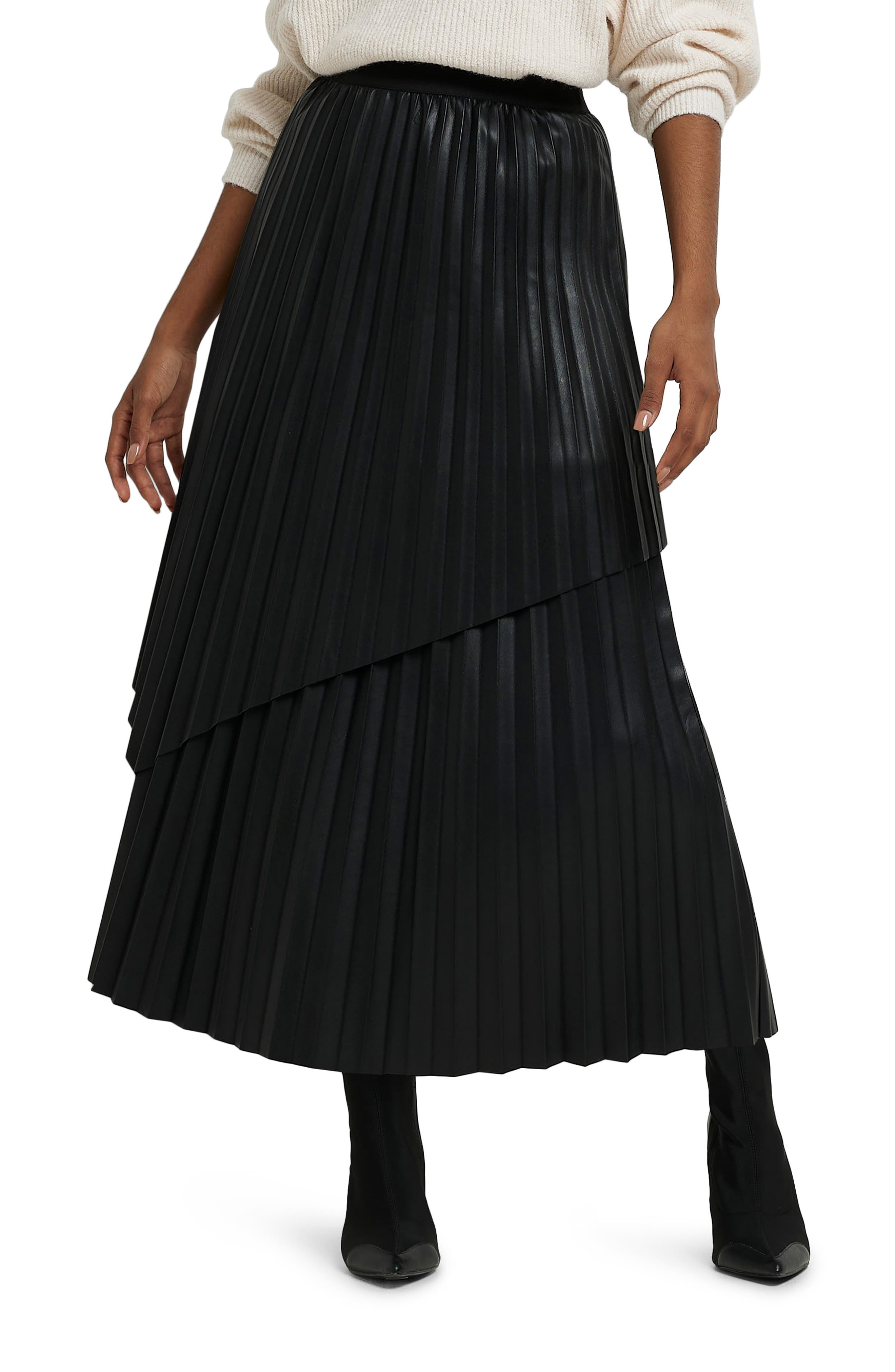 Elasticated Mesh Layered Skirt