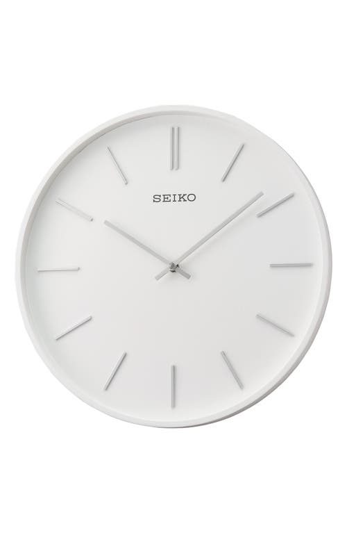 Seiko Pax Wall Clock in White at Nordstrom