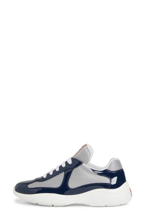 Shop Prada America's Cup Sneaker In Blue/grey