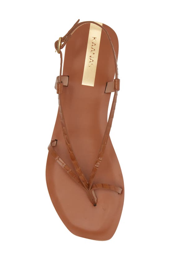 Shop Kaanas Cristobal Slingback Sandal In Tan