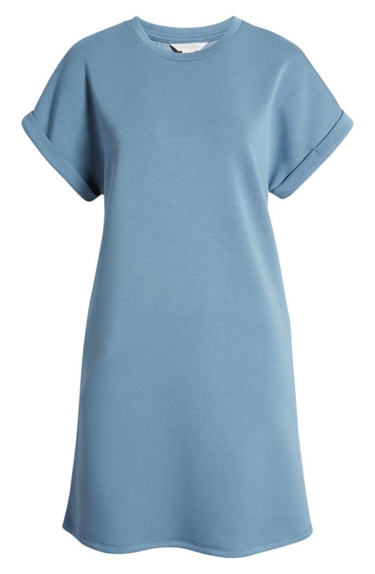 Shop Caslon Cuffed T-shirt Dress In Blue Ensign
