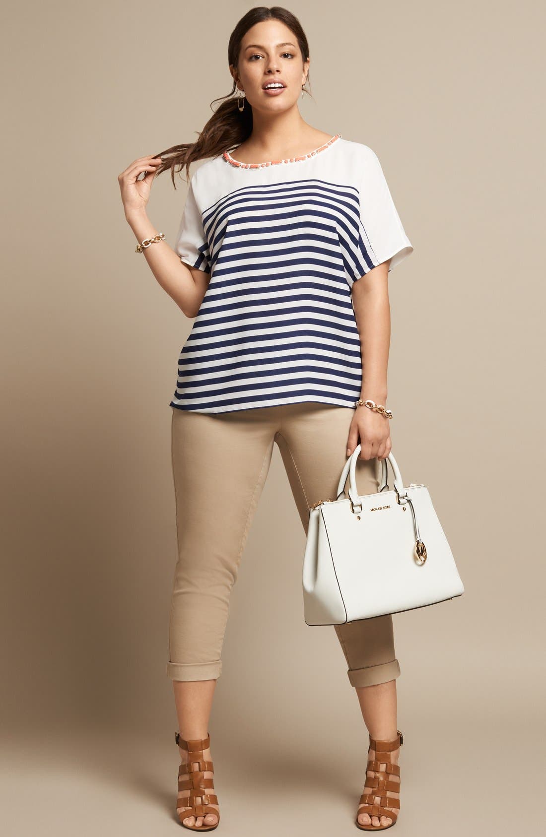 Sejour Straight Leg Ankle Pants (Plus Size) Nordstrom