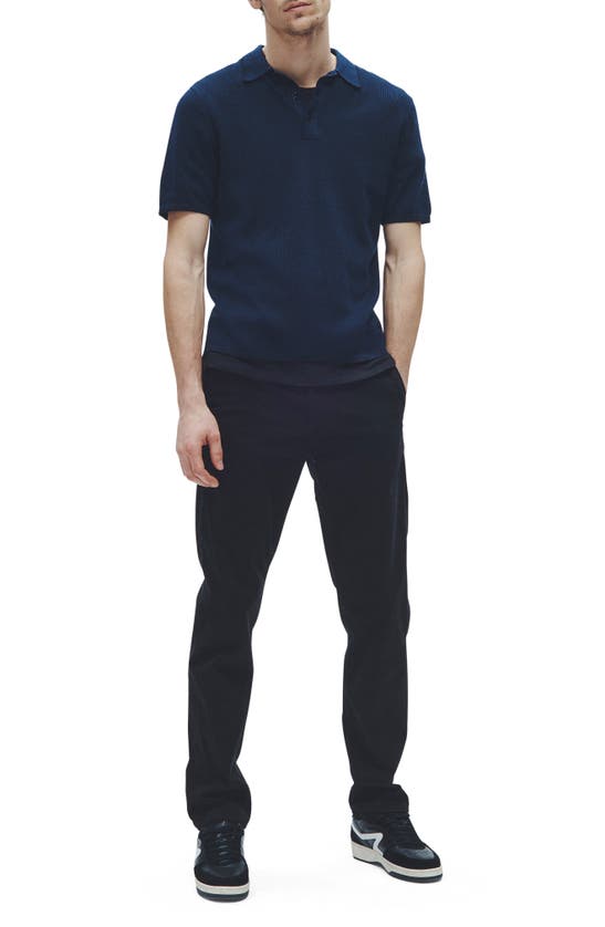 Shop Rag & Bone Harvey Relaxed Polo In Blue