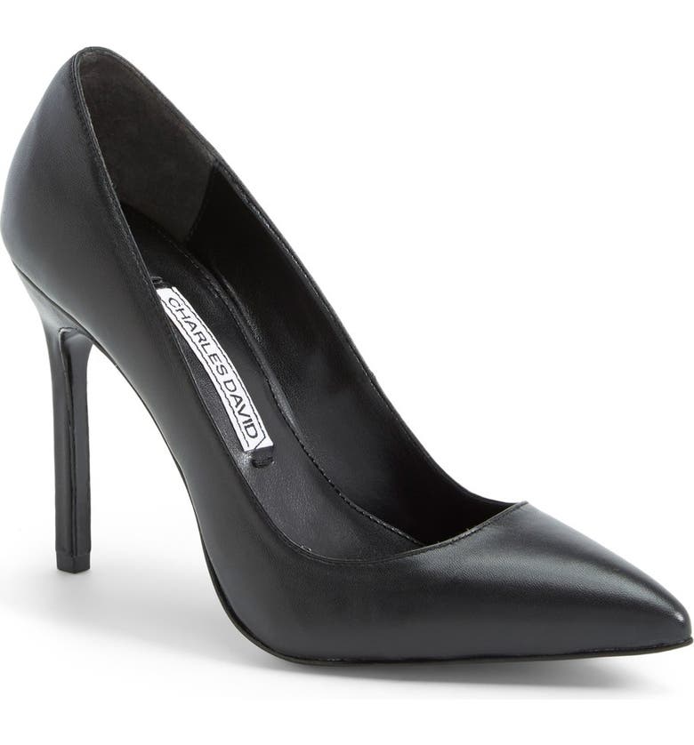 CHARLES DAVID 'Caterina' Pointy Toe Pump, Main, color, 001
