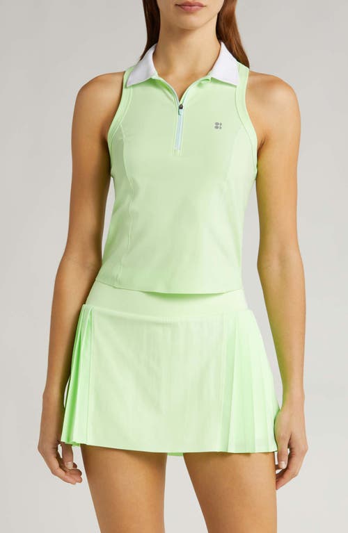 Shop Sweaty Betty Power Tennis Tank Top In Matcha Green