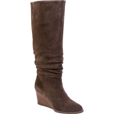 Andre Assous Saffi Slouch Wedge Boot, Beige