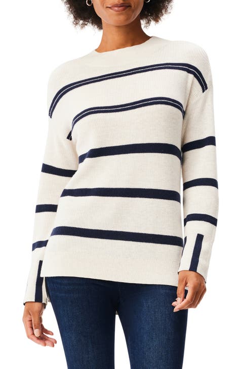Opposites Attract Cotton Blend Sweater (Petite & Plus)