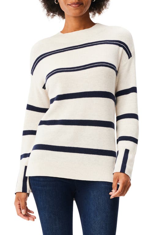 NIC+ZOE Opposites Attract Cotton Blend Sweater in Cream Multi