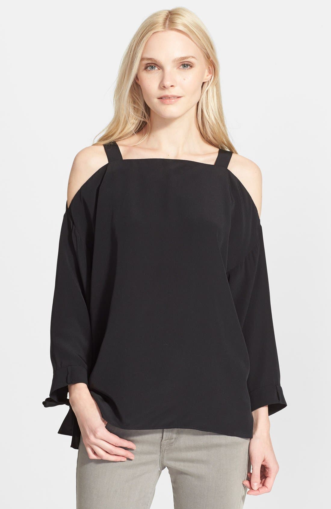 tibi silk top