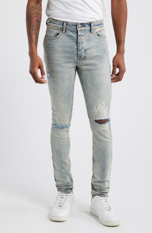 Ksubi Van Winkle Stairway Ripped Skinny Jeans in Denim 