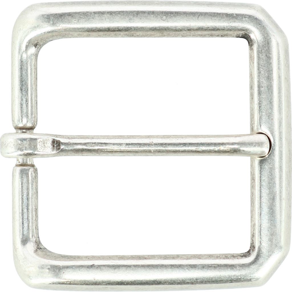 Trafalgar 35mm Square Solid Brass Harness Belt Buckle In Silver