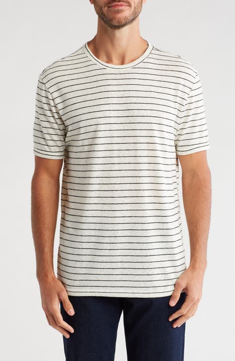 Stripe Linen Blend T-Shirt