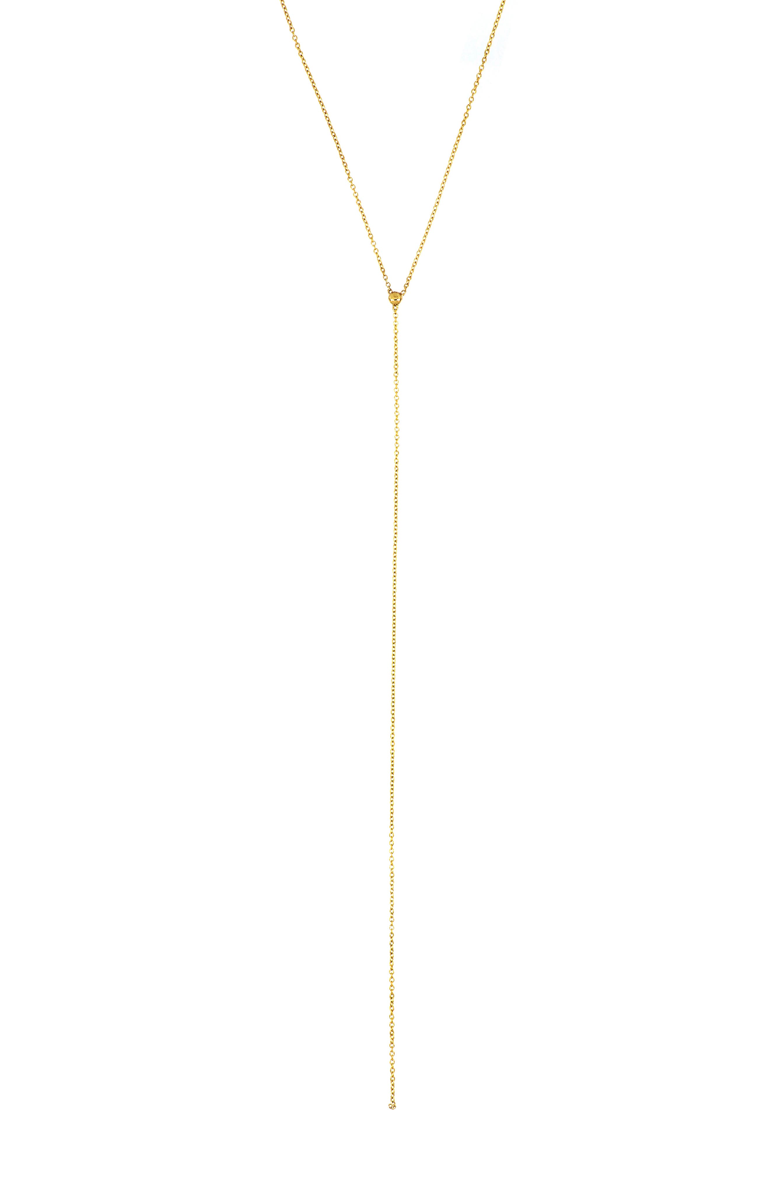 14k gold long necklace